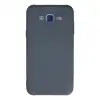 Samsung Galaxy J7 Kılıf Nano İçi Kadife Silikon - Gri