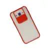 Samsung Galaxy J7 Kılıf Palm Buzlu Kamera Sürgülü Silikon - Kırmızı