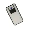 Samsung Galaxy J7 Kılıf Palm Buzlu Kamera Sürgülü Silikon - Siyah