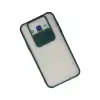 Samsung Galaxy J7 Kılıf Palm Buzlu Kamera Sürgülü Silikon - Yeşil