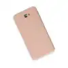 Samsung Galaxy J7 Prime Kılıf Nano İçi Kadife Silikon - Pudra