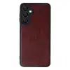 Samsung Galaxy M15 Kılıf Aras Deri Kapak - Bordo