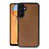 Samsung Galaxy M15 Kılıf Aras Deri Kapak - Taba