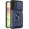 Samsung Galaxy M15 Kılıf Pars Lens Yüzüklü Silikon - Lacivert