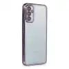 Samsung Galaxy M23 Kılıf Razer Lensli Silikon - Mor