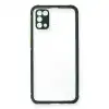 Samsung Galaxy M31 Kılıf Miami Şeffaf Silikon - Koyu Yeşil