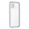 Samsung Galaxy M31 Kılıf Miami Şeffaf Silikon - Lila
