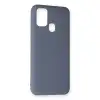 Samsung Galaxy M31 Kılıf Nano İçi Kadife Silikon - Gri
