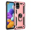 Samsung Galaxy M31s Kılıf Sofya Yüzüklü Silikon Kapak - Rose