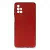 Samsung Galaxy M51 Kılıf First Silikon - Bordo