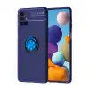 Samsung Galaxy M51 Kılıf Range Yüzüklü Silikon - Mavi