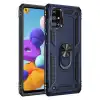 Samsung Galaxy M51 Kılıf Sofya Yüzüklü Silikon Kapak - Lacivert