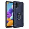 Samsung Galaxy M51 Kılıf Sofya Yüzüklü Silikon Kapak - Lacivert