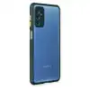 Samsung Galaxy M52 5g Kılıf Miami Şeffaf Silikon - Koyu Yeşil