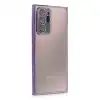 Samsung Galaxy Note 20 Ultra Kılıf Razer Lensli Silikon - Mor