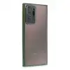 Samsung Galaxy Note 20 Ultra Kılıf Razer Lensli Silikon - Yeşil