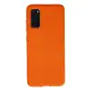 Samsung Galaxy S20 Kılıf Nano İçi Kadife Silikon - Turuncu