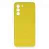 Samsung Galaxy S21 Fe Kılıf Nano İçi Kadife Silikon - Sarı