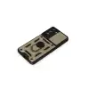 Samsung Galaxy S21 Fe Kılıf Pars Lens Yüzüklü Silikon - Gold