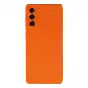 Samsung Galaxy S21 Plus Kılıf Nano İçi Kadife Silikon - Turuncu