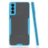 Samsung Galaxy S21 Plus Kılıf Platin Silikon - Mavi