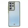 Samsung Galaxy S21 Ultra Kılıf Liva Lens Silikon - Yeşil