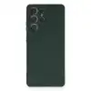Samsung Galaxy S21 Ultra Kılıf Nano İçi Kadife Silikon - Koyu Yeşil