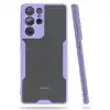 Samsung Galaxy S21 Ultra Kılıf Platin Silikon - Lila
