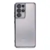 Samsung Galaxy S21 Ultra Kılıf Razer Lensli Silikon - Mor