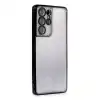 Samsung Galaxy S21 Ultra Kılıf Razer Lensli Silikon - Siyah
