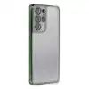 Samsung Galaxy S21 Ultra Kılıf Razer Lensli Silikon - Yeşil