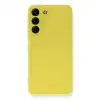 Samsung Galaxy S22 Plus Kılıf Nano İçi Kadife Silikon - Sarı
