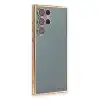 Samsung Galaxy S22 Ultra Kılıf Razer Lensli Silikon - Gold