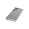 Samsung Galaxy S22 Ultra Kılıf Razer Lensli Silikon - Gold