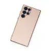 Samsung Galaxy S22 Ultra Kılıf Volet Silikon - Pembe