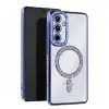 Samsung Galaxy S23 Fe Joke Simli Magneticsafe Kılıf - Mavi