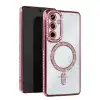 Samsung Galaxy S23 Fe Joke Simli Magneticsafe Kılıf - Pembe