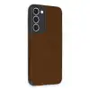 Samsung Galaxy S23 Plus Kılıf Loop Deri Silikon - Kahverengi