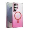 Samsung Galaxy S23 Ultra Glossy Magsafe Kapak - Pembe