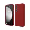 Samsung Galaxy S24 Fe Kılıf First Silikon - Kırmızı