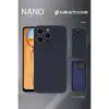 Samsung Galaxy S24 Fe Kılıf Nano İçi Kadife Silikon - Mavi