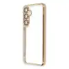 Samsung Galaxy S24 Fe Kılıf Razer Lensli Silikon - Gold