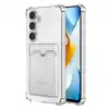 Samsung Galaxy S24 Plus Kılıf Kart Şeffaf Silikon - Şeffaf