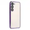 Samsung Galaxy S24 Plus Kılıf Razer Lensli Silikon - Mor