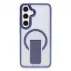 Samsung Galaxy S24 Tork Magsafe Standlı Kapak - Lacivert
