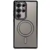 Samsung Galaxy S24 Ultra Kılıf Joke Simli Magneticsafe Kılıf - Siyah