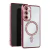 Samsung Galaxy S25 Edge Joke Simli Magneticsafe Kılıf - Pembe