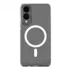 Samsung Galaxy S25 Edge Kılıf Magneticsafe Şeffaf Silikon - Şeffaf
