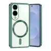 Samsung Galaxy S25 Edge Kross Magneticsafe Kapak - Koyu Yeşil