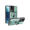 Samsung Galaxy S25 Edge Pars Lens Yüzüklü Silikon - Yeşil